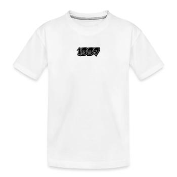 leet Noob N00b 1337 - T-shirt bio Premium Enfant - blanc - Devant