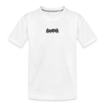Struwwelpeter Grim Logo - Kinder Premium Bio T-Shirt - Weiß - Vorne