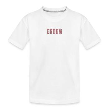 Bräutigam Cool Matching Paar Hochzeitsfeier Hochzeit - Kinder Premium Bio T-Shirt - Weiß - Vorne