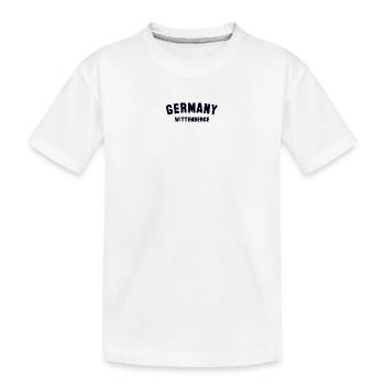 WITTENBERGE Germany - Kids' Premium Organic T-Shirt - white - Front