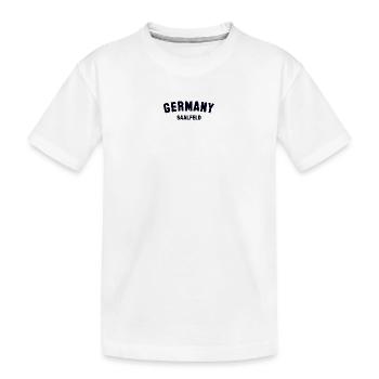 SAALFELD Germany - Kids' Premium Organic T-Shirt - white - Front