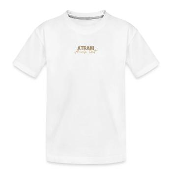 Atrani Amalfiküste Bühnenbild - Kinder Premium Bio T-Shirt - Weiß - Vorne