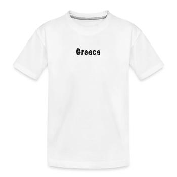 Greece - Kinder Premium Bio T-Shirt - Weiß - Vorne