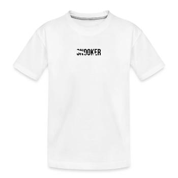 snooker - Kinder Premium Bio T-Shirt - Weiß - Vorne