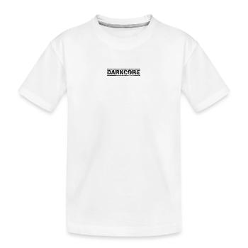 Darkcore - Kids' Premium Organic T-Shirt - white - Front