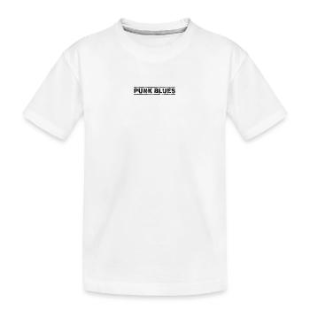 Punk Blues - Kinder Premium Bio T-Shirt - Weiß - Vorne