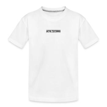 Acid Techno - Kids' Premium Organic T-Shirt - white - Front