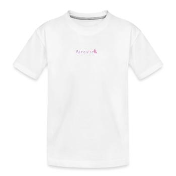 Forever Amour Danse Silhouette - T-shirt bio Premium Enfant - blanc - Devant