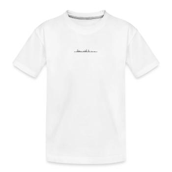 Audio Waveform - T-shirt bio Premium Enfant - blanc - Devant