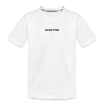 Toytown Techno - Kinder Premium Bio T-Shirt - Weiß - Vorne