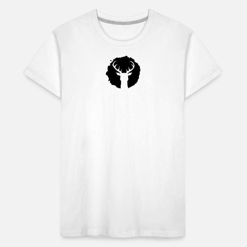 Hirsch Patch Kinder Premium Bio T-Shirt
