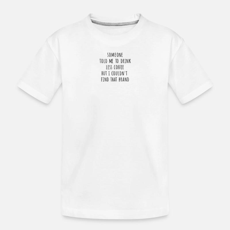 Weniger Kaffee - Kinder Premium Bio T-Shirt - Weiß