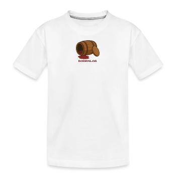 BODENLOS - Kinder Premium Bio T-Shirt - Weiß - Vorne