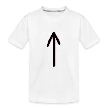 Arrow - Kids' Premium Organic T-Shirt - white - Front