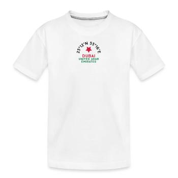 Dubai - Kids' Premium Organic T-Shirt - white - Front
