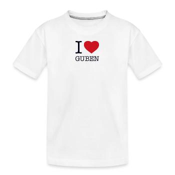 I LOVE GUBEN - Kids' Premium Organic T-Shirt - white - Front