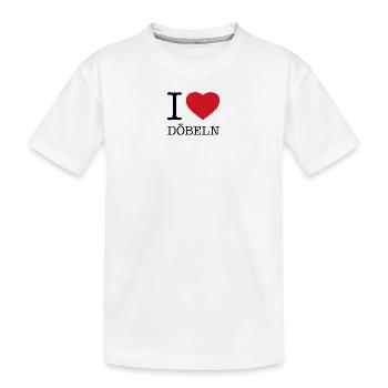 I LOVE DÖBELN - Kids' Premium Organic T-Shirt - white - Front