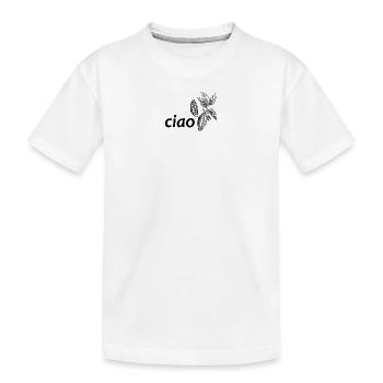ciao kakao - Kinder Premium Bio T-Shirt - Weiß - Vorne