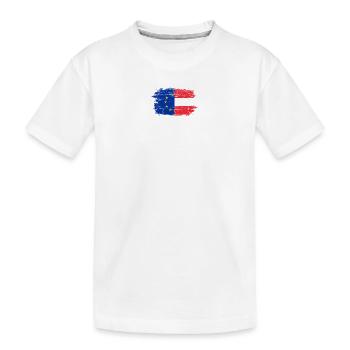 UE Autriche Drapeau Fusion - T-shirt bio Premium Enfant - blanc - Devant