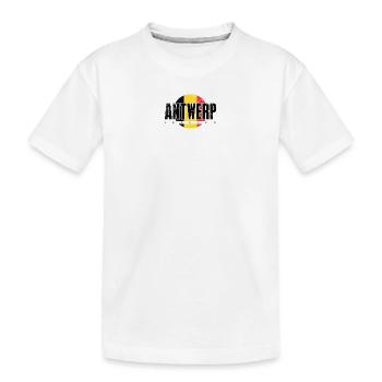 Nous emblème Split Jaune Rouge - T-shirt bio Premium Enfant - blanc - Devant