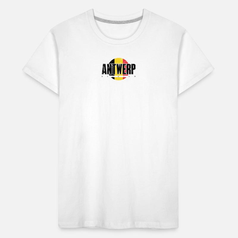 We Emblem Split Gelb Rot Kinder Premium Bio T-Shirt