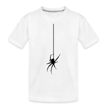 Spinne am Faden - Kinder Premium Bio T-Shirt - Weiß - Vorne