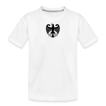 Deutschland Adler - Kinder Premium Bio T-Shirt - Weiß - Vorne