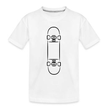 Skateboard - T-shirt bio Premium Enfant - blanc - Devant
