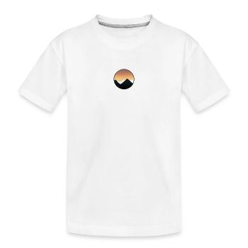 Sunset warmly drawn - Kids' Premium Organic T-Shirt - white - Front