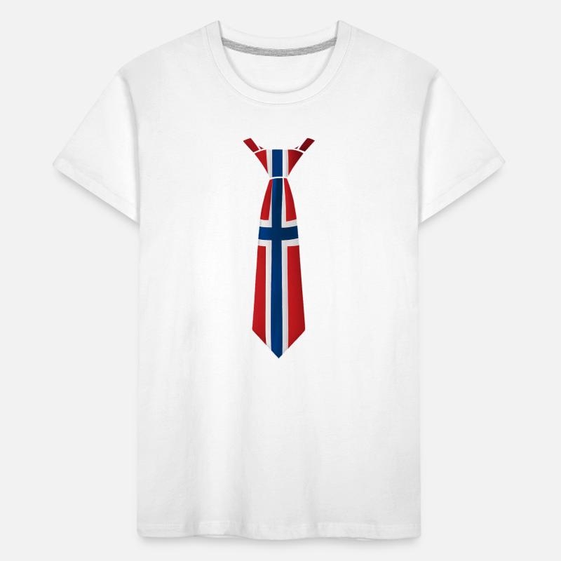 Cravate norvégienne – Conception du drapeau T-shirt bio Premium Enfant