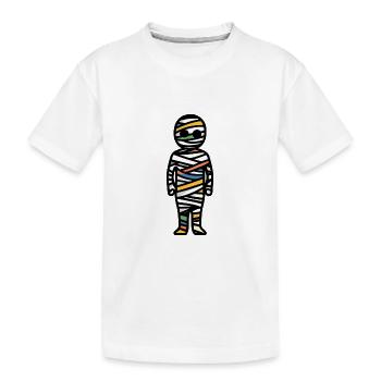 Mumie Halloween Comic - Kinder Premium Bio T-Shirt - Weiß - Vorne