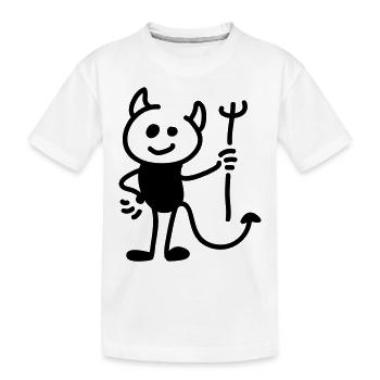 Little Devil - Ligne - T-shirt bio Premium Enfant - blanc - Devant