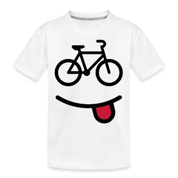 happy bike - T-shirt bio Premium Enfant - blanc - Devant