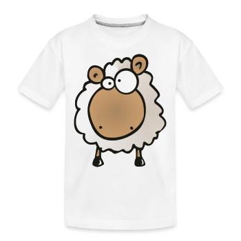 Das Erste Schaaf - Kinder Premium Bio T-Shirt - Weiß - Vorne