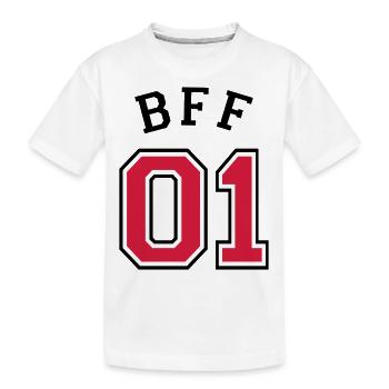 BFF 01 - meilleur ami 01 - meilleur ami - amis - T-shirt bio Premium Enfant - blanc - Devant