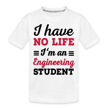 engineer - Kids' Premium Organic T-Shirt - white - Front