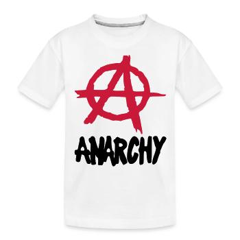 Anarchy__V002 - Kids' Premium Organic T-Shirt - white - Front