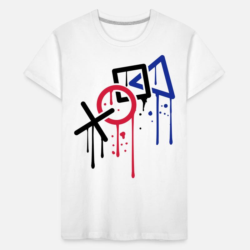 drop graffiti controller silhouette cool x square Kids' Premium Organic T-Shirt