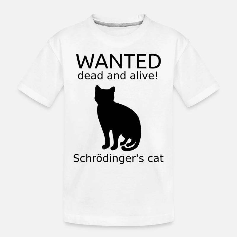 Chat de Schrödinger - T-shirt bio Premium Enfant - blanc