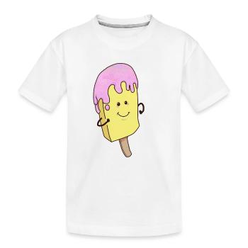 Eis Sommer Eisdiele Eiskrem Fantasy Comic Cartoon - Kinder Premium Bio T-Shirt - Weiß - Vorne