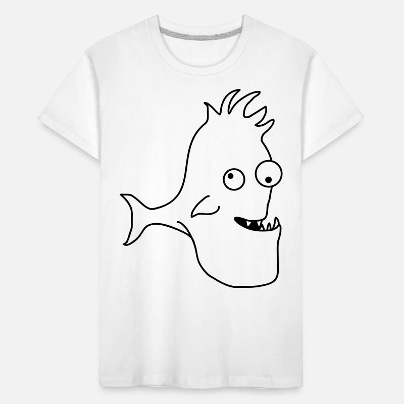 Stupid Crazy Comic Fish T-shirt bio Premium Enfant