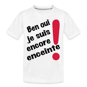 encore enceinte - T-shirt bio Premium Enfant - blanc - Devant