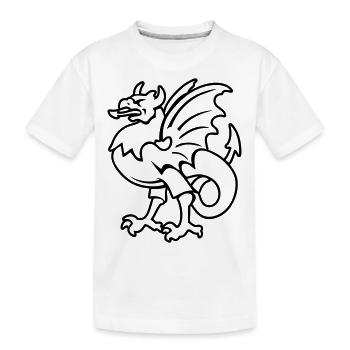 créature fantastique griffon dessin Bornholm - T-shirt bio Premium Enfant - blanc - Devant