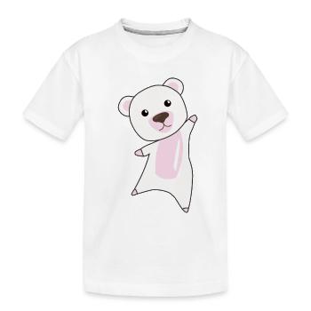 Ours polaire mignon cadeau ours en peluche pour les enfants - T-shirt bio Premium Enfant - blanc - Devant