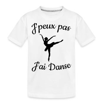 J'peux pas, j'ai danse - T-shirt bio Premium Enfant - blanc - Devant
