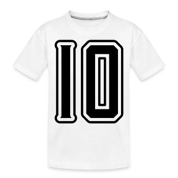 Symbole de 10 chiffres - T-shirt bio Premium Enfant - blanc - Devant