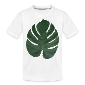Feuille exotique - T-shirt bio Premium Enfant - blanc - Devant