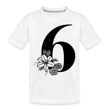 Numéro 6 - T-shirt bio Premium Enfant - blanc - Devant