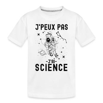 Science astronomie astronaute 1 - T-shirt bio Premium Enfant - blanc - Devant