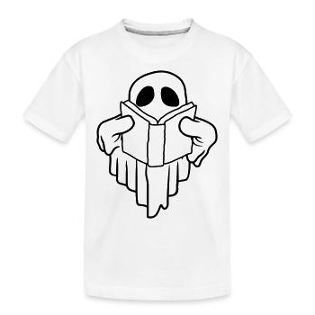 Comic Spirit Book Read Book - Kids' Premium Organic T-Shirt - white - Front